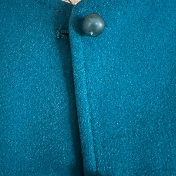 Vintage 90s Pendleton Blue Virgin Wool Crop Jacket - Picture 7 of 10